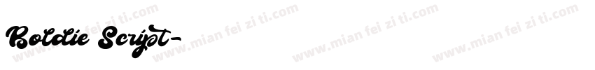 Boldie Script字体转换